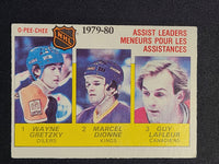 
              1980-81 OPC #162 Assist Leaders Wayne Gretzky / Marcel Dionne / Guy Lafleur *See Photos for Condition
            