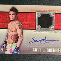 2011 Topps UFC Authentic Fighter Worn Memorabilia Auto #FAR-SJ Scott Jorgensen