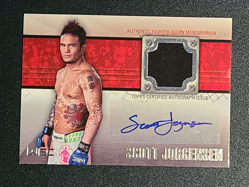 2011 Topps UFC Authentic Fighter Worn Memorabilia Auto #FAR-SJ Scott Jorgensen