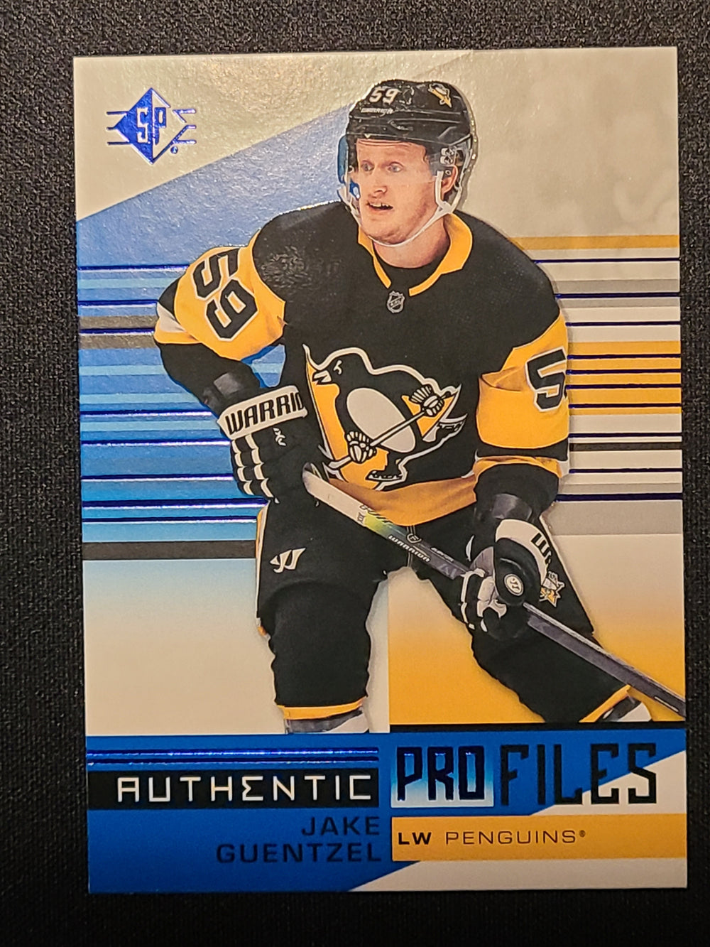 2019-20 SP Hockey Authentic Profiles #AP-GU Jake Guentzel Pittsburgh Penguins