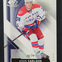 2015-16 SP Game Used #19 John Carlson Washington Capitals 20/74