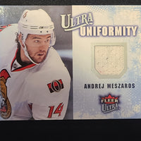 2008-09 Fleer Ultra Uniformity #UA-AM Andrej Meszaros Ottawa Senators