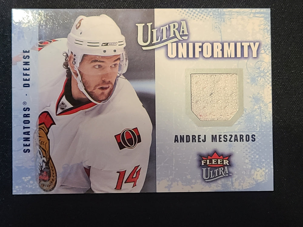 2008-09 Fleer Ultra Uniformity #UA-AM Andrej Meszaros Ottawa Senators