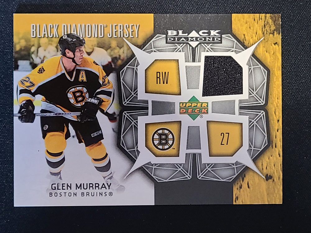 2007-08 Black Diamond Jersey #BDJ-GM Glen Murray Boston Bruins