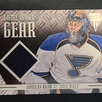 2012-13 Titanium Game Worn Gear #GG-JH Jaroslav Halak St. Louis Blues