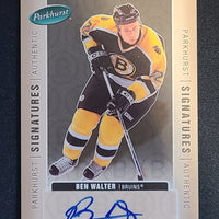 2005-06 Parkhurst Signatures #BW Ben Walter Boston Bruins