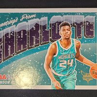 2023-24 Hoops Rookie Greetings #18 Brandon Miller Charlotte Hornets