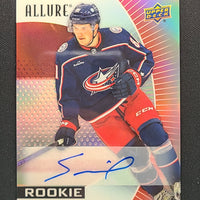 2023-24 Allure Red Rainbow Auto #145 Stanislav Svozil Columbus Blue Jackets