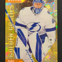 2023-24 Allure Golden Goalies Orange #GG-11 Andrei Vasilevskiy Tampa Bay Lightning 254/399