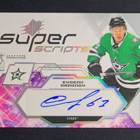 2023-24 SPX Super Scripts Auto #SS-ED Evgenii Dadonov Dallas Stars