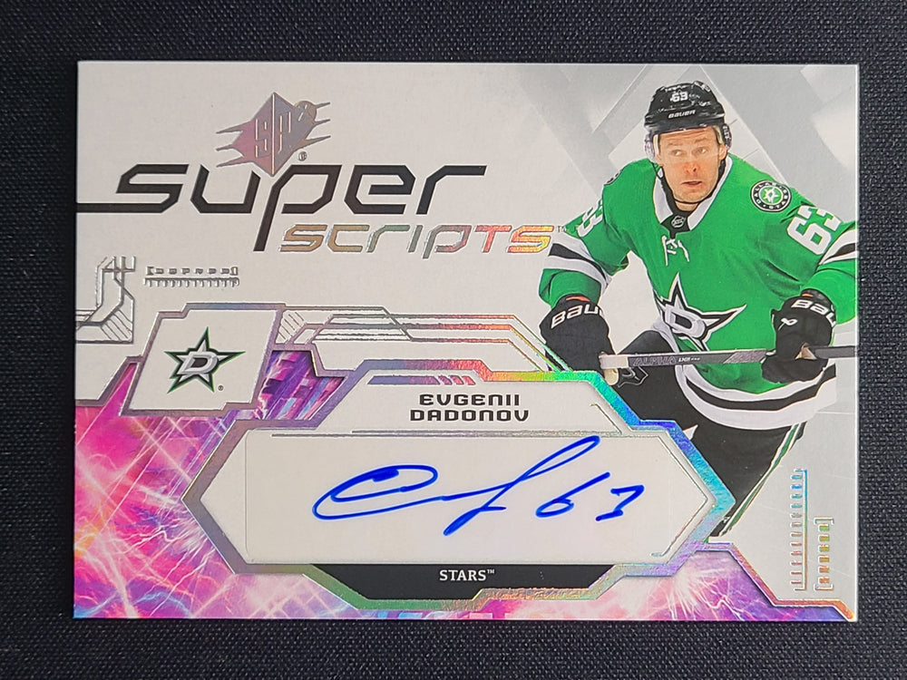 2023-24 SPX Super Scripts Auto #SS-ED Evgenii Dadonov Dallas Stars