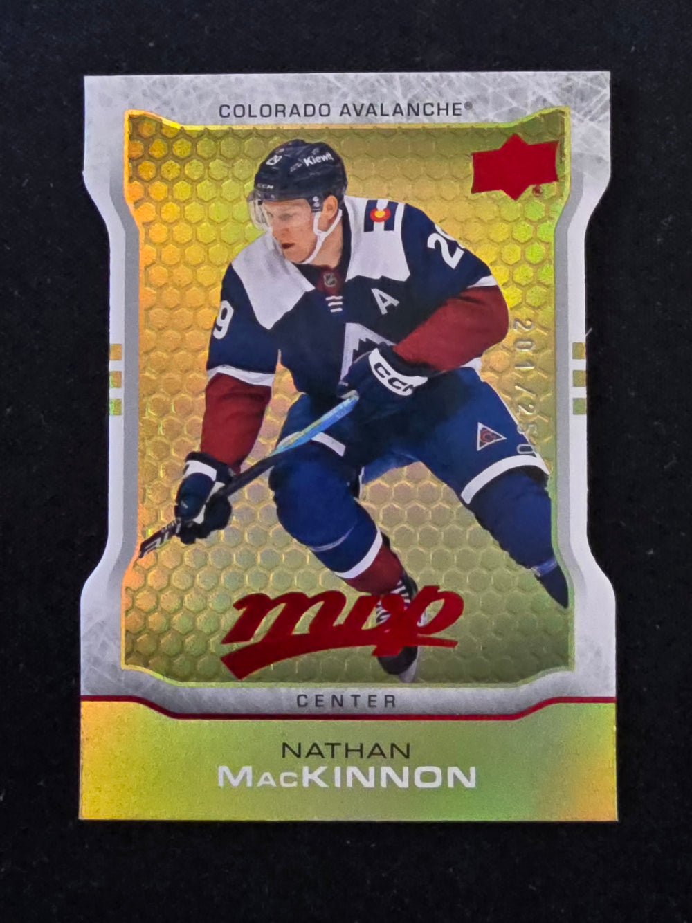 2024-25 MVP Colors and Contours #MR-29 Nathan MacKinnon Colorado Avalanche 201/250