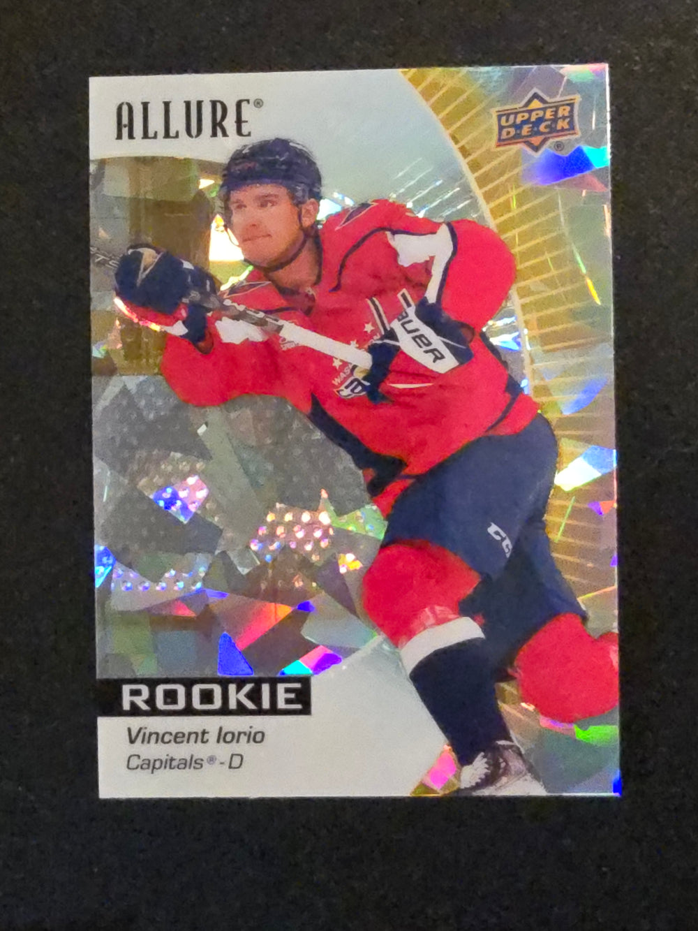 2023-24 Allure Rookies Yellow Taxi #134 Vincent Iorio Washington Capitals