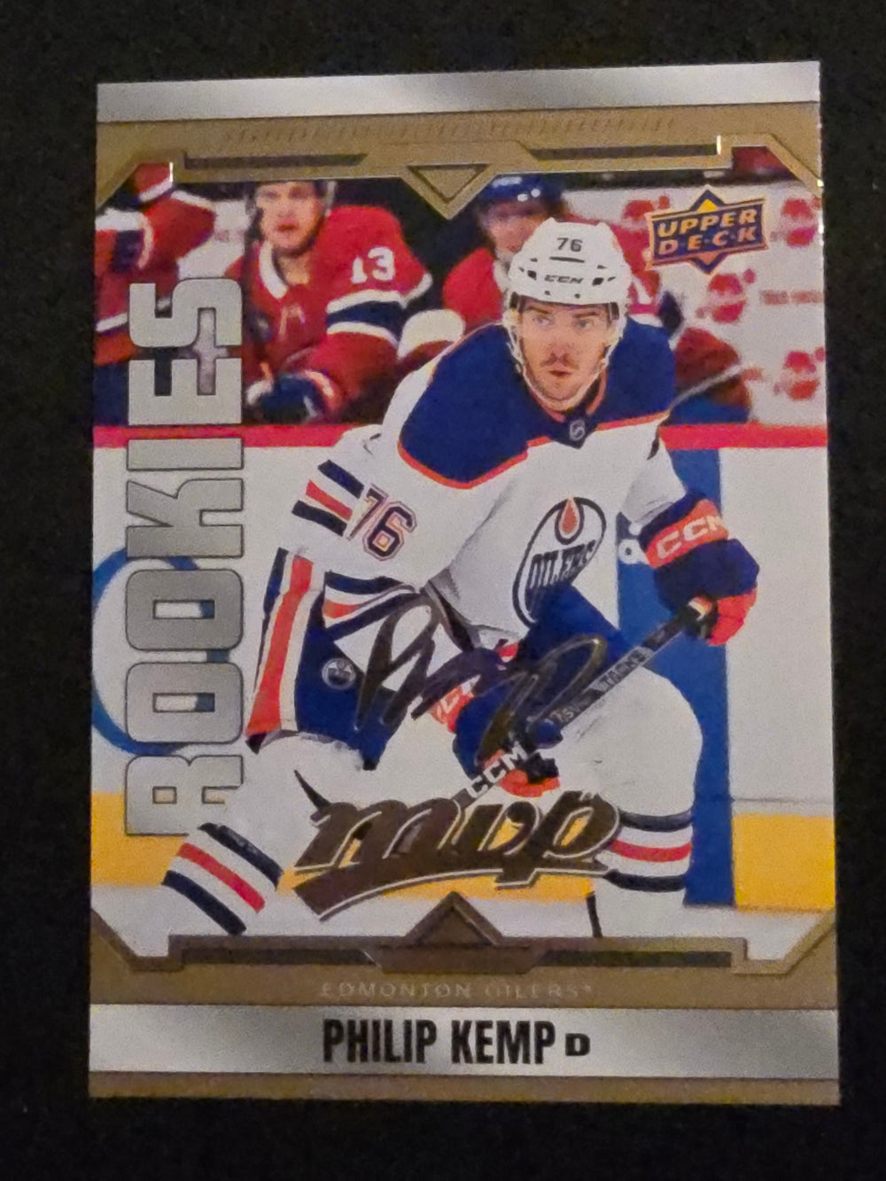 2024-25 MVP Gold Script Rookies #232 Philip Kemp Edmonton Oilers RC