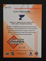 
              2024-25 Upper Deck Check Point Gold #CP-13 Alexey Toropchenko St. Louis Blues 1/10
            