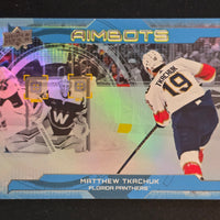 2024-25 Upper Deck Series 1 Aimbots Inserts Including Speckle Parallel (List)