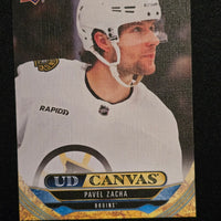 2024-25 Upper Deck Series 1 Canvas Inserts Including Black/White Parallels (List)