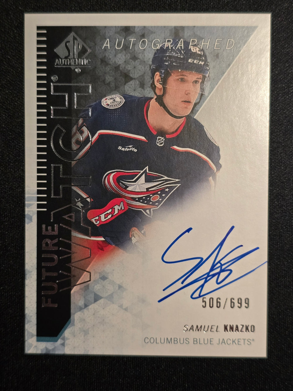 2023-24 SP Authentic Future Watch Auto #RFWA-SK Samuel Knazko Columbus Blue Jackets 506/699