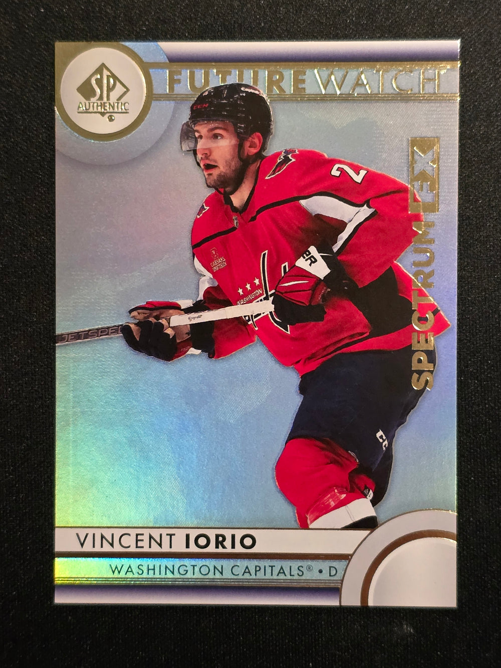 2023-24 SP Authentic Future Watch Spectrum FX #S-54 Vincent Iorio Washington Capitals Unscratched