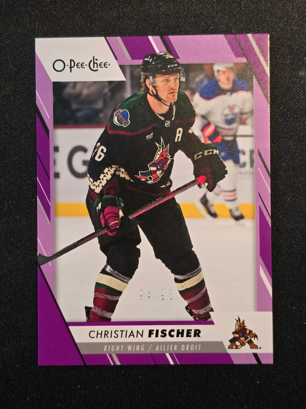 2023-24 OPC Purple Border #498 Christian Fischer Arizona Coyotes 34/49