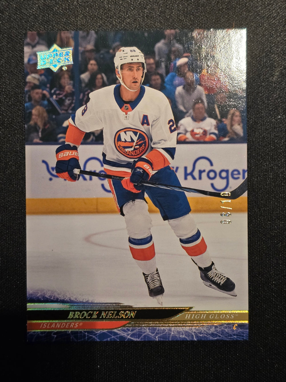 2024-25 Upper Deck Series 1 High Gloss #117 Brock Nelson NY Islanders 8/10