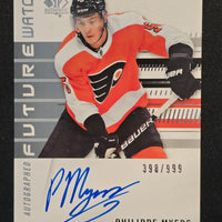 2019-20 SP Authentic Future Watch Auto #162 Philippe Myers Philadelphia Flyers 398/999