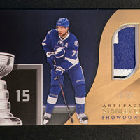 2024-25 Artifacts Stanley Cup Showdowns Patch #SD-15B Victor Hedman Tampa Bay Lightning 13/25