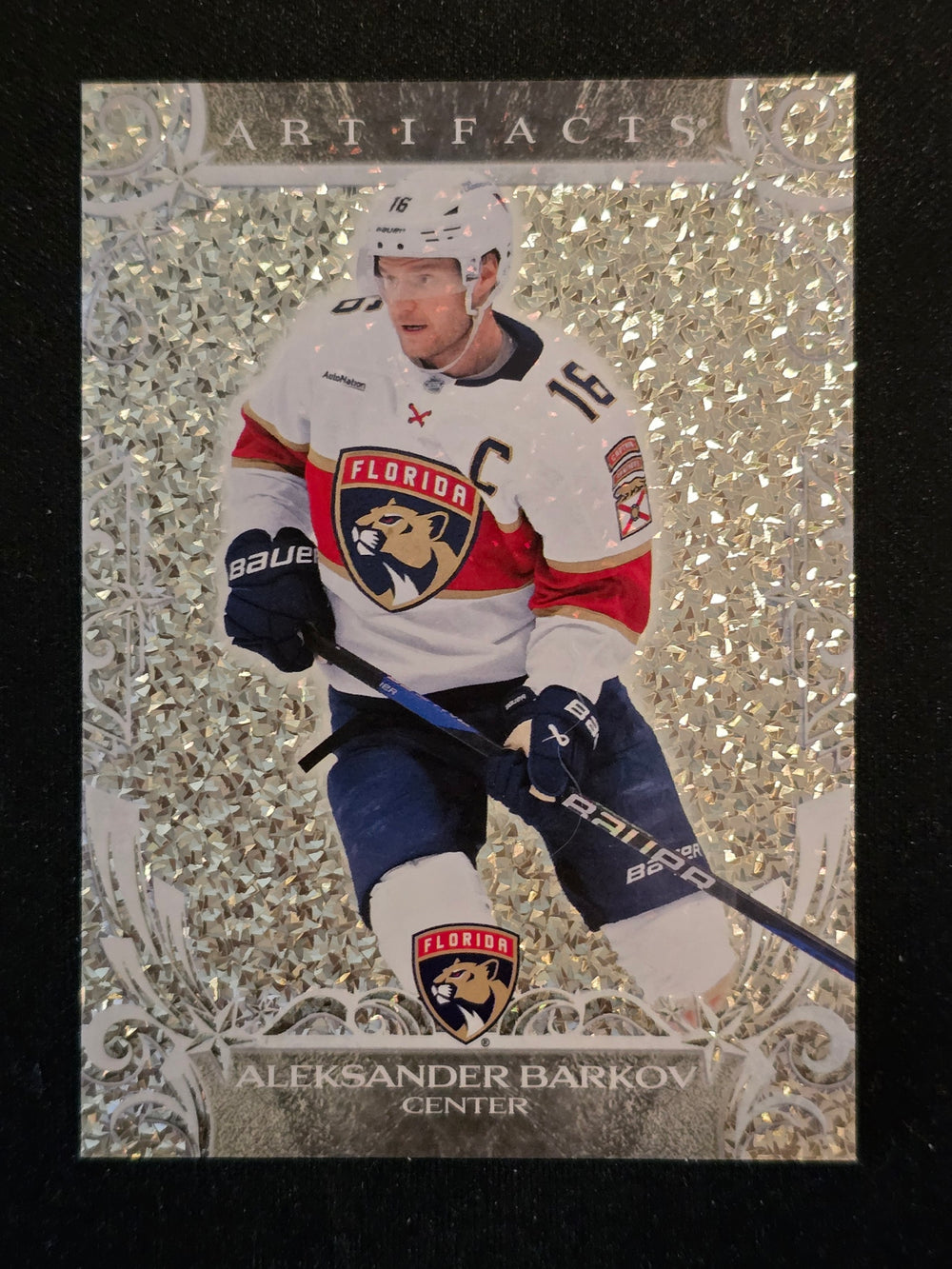 2024-25 Artifacts Silver Foilboard #143 Aleksander Barkov Florida Panthers