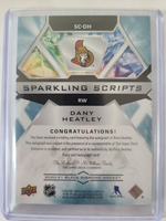 
              2020-21 Black Diamond Sparkling Scripts Spectrum #SC-DH Dany Heatley Ottawa Senators 10/25
            