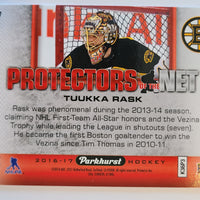 2016-17 Parkhurst Protectors of the Net #DN7 Tuukka Rask Boston Bruins