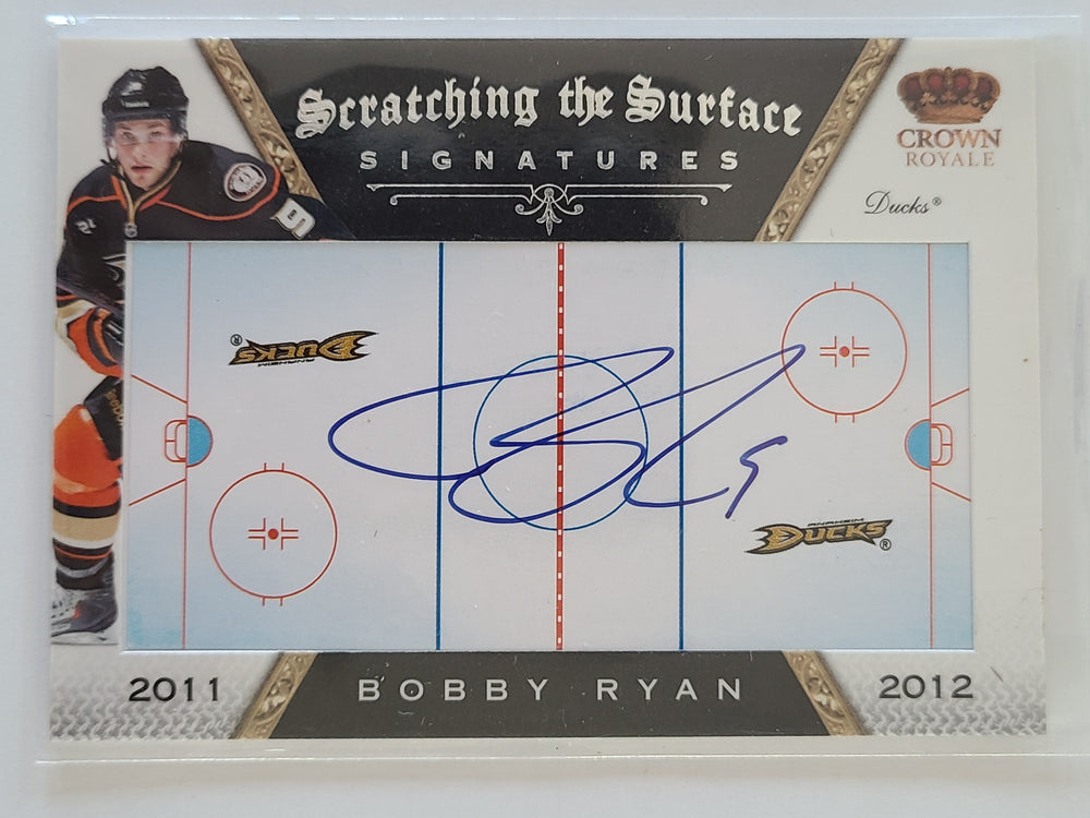2011-12 Crown Royal Scratching the Surface Signatures #12 Bobby Ryan Anaheim Ducks