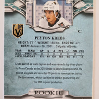 2020-21 Artifacts Rookies Silver #175 Peyton Krebs Vegas Golden Knights 205/999