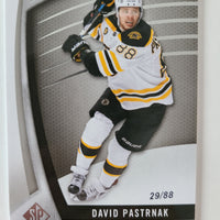 2017-18 SP Game Used #61 David Pastrnak Boston Bruins 29/88