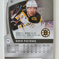 2017-18 SP Game Used #61 David Pastrnak Boston Bruins 29/88