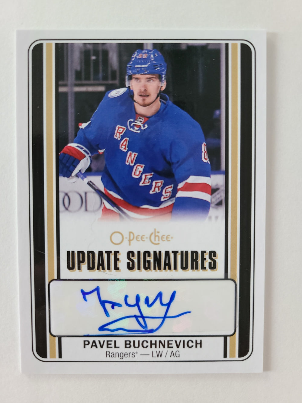 2016-17 OPC Update Signatures #US-PB Pavel Buchnevich NY Rangers