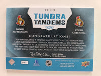 
              2013-14 Artifacts Tundra Tandems #TT-CD Ottawa Senators Daniel Alfredsson Colin Greening
            