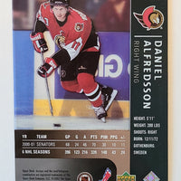 2001-02 ICE #109 Daniel Alfredsson Ottawa Senators