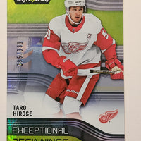 2019-20 Synergy Exceptional Beginnings #EB-11 Taro Hirose Detroit Red Wings 295/999