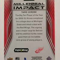2019-20 Synergy Millennial Impact #MI-18 Taro Hirose Detroit Red Wings