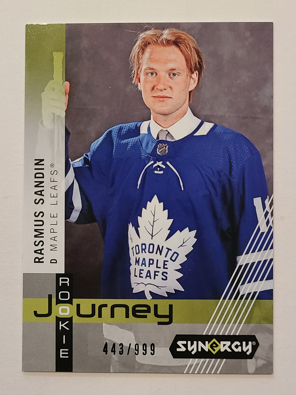 2019-20 Synergy Rookie Journey #RP-14 Rasmus Sandin Toronto Maple Leafs 443/999