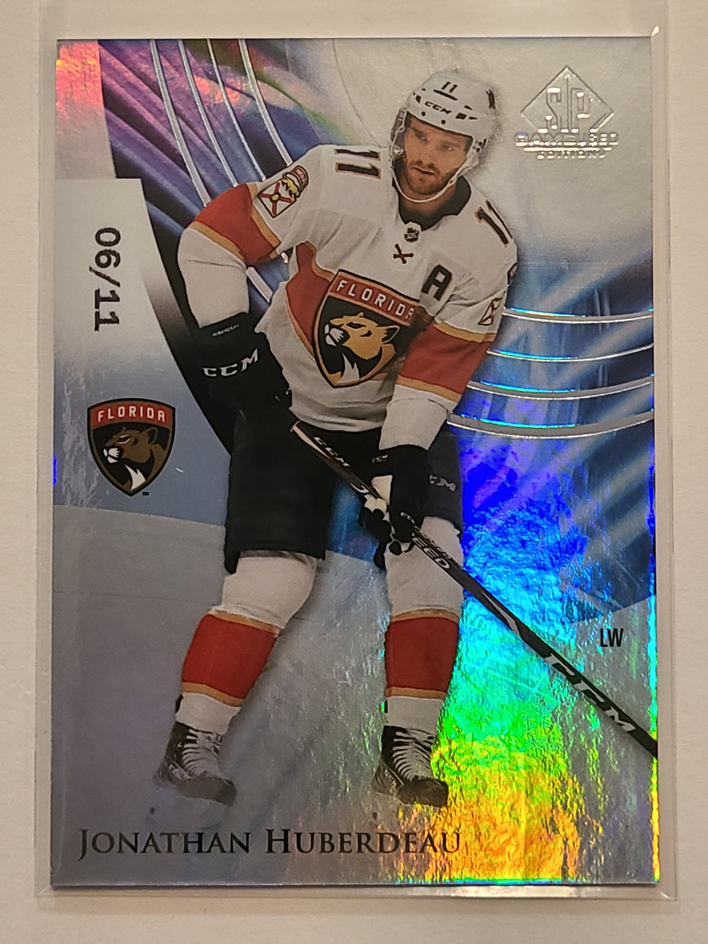 2020-21 SP Game Used #45 Jonathan Huberdeau Florida Panthers 6/11