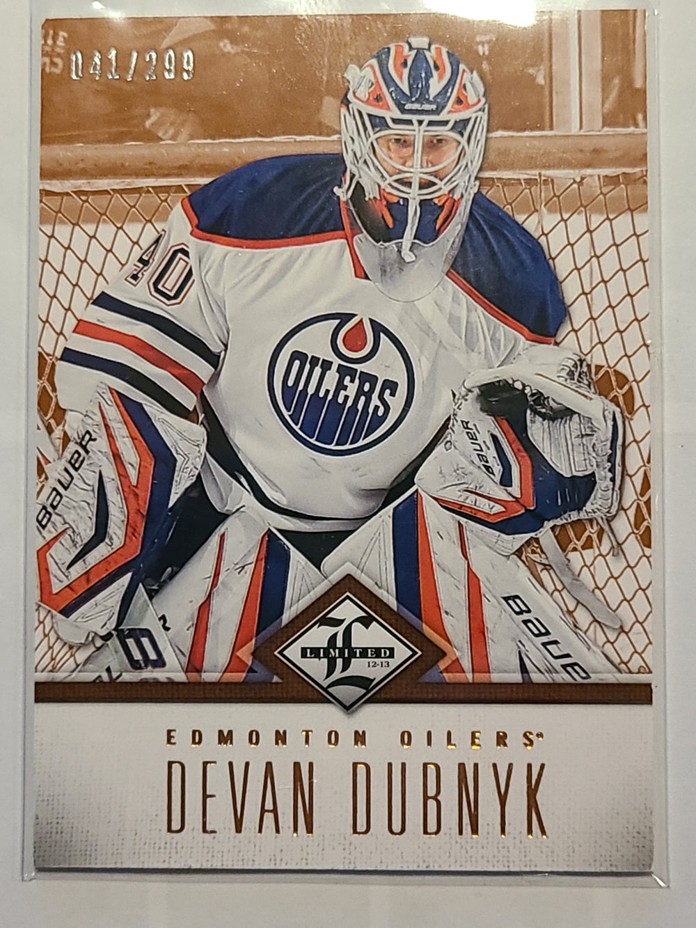 2012-13 Limited #100 Devan Dubnyk Edmonton Oilers 41/299