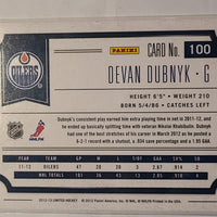 2012-13 Limited #100 Devan Dubnyk Edmonton Oilers 41/299