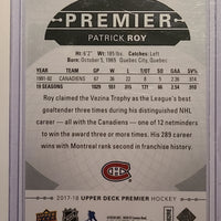 2017-18 UD Premier #46 Patrick Roy Montreal Canadiens 124/149