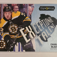 2017-18 Synergy Exceptional Talent #ET-33 Charlie McAvoy Boston Bruins