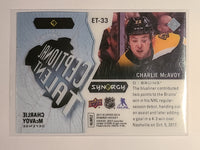 
              2017-18 Synergy Exceptional Talent #ET-33 Charlie McAvoy Boston Bruins
            