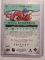 
              2017-18 Trilogy Rookie Premieres Green #58 Nikita Scherbak Montreal Canadiens 352/399
            