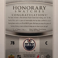 2006-07 Trilogy Honorary Swatches #HS-MA Marc-Antoine Pouliot Edmonton Oilers