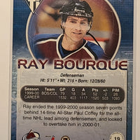 2000-01 Titanium #19 Ray Bourque Colorado Avalanche