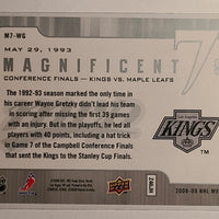 2008-09 MVP Magnificent 7s #M7-WG Wayne Gretzky LA Kings